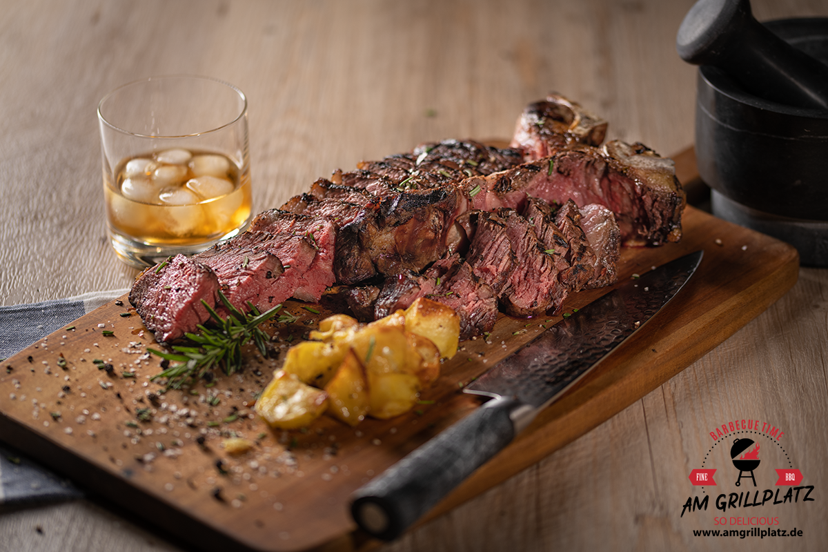 Dry Aged TBone Steak Am Grillplatz BBQ & Grillrezepte