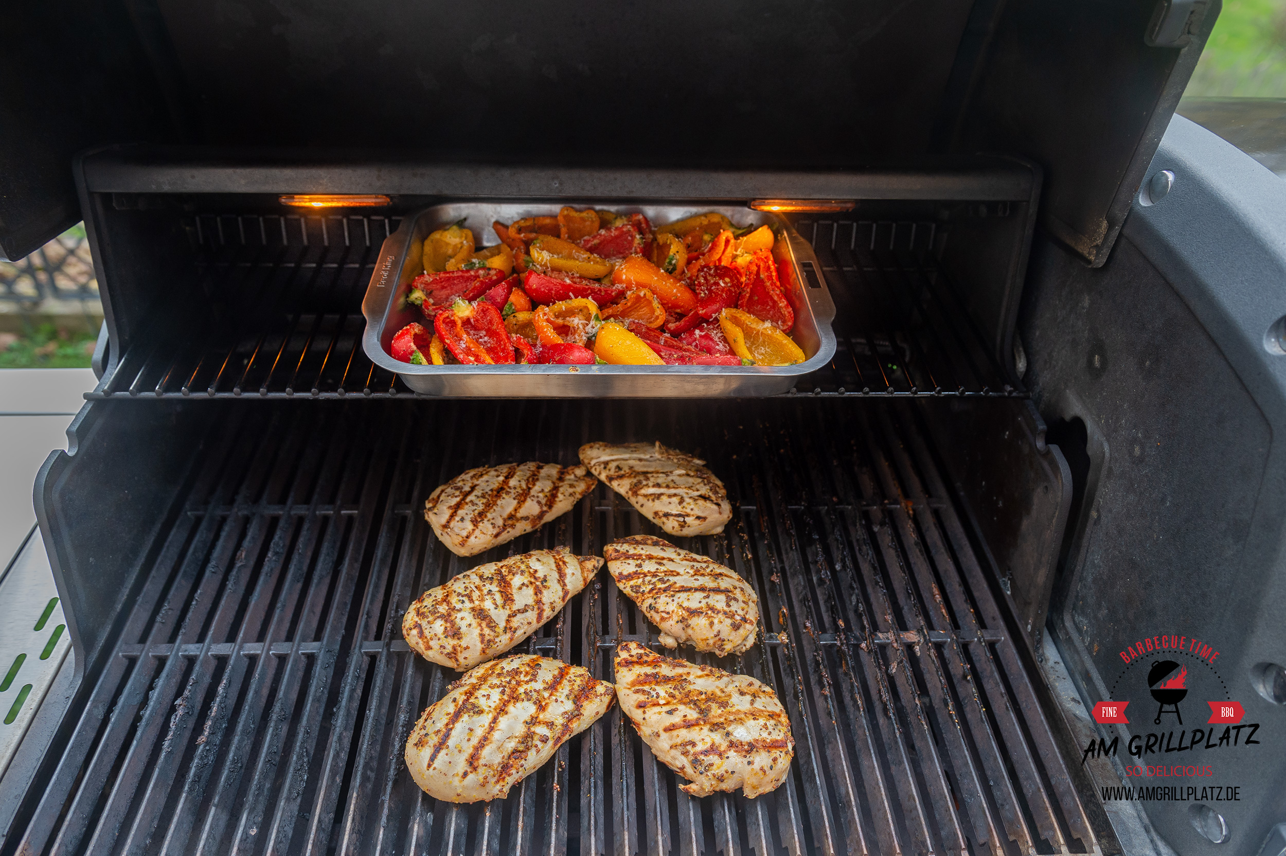 Hähnchenbrust mit Honig Senf Marinade - Am Grillplatz - BBQ &amp; Grillrezepte