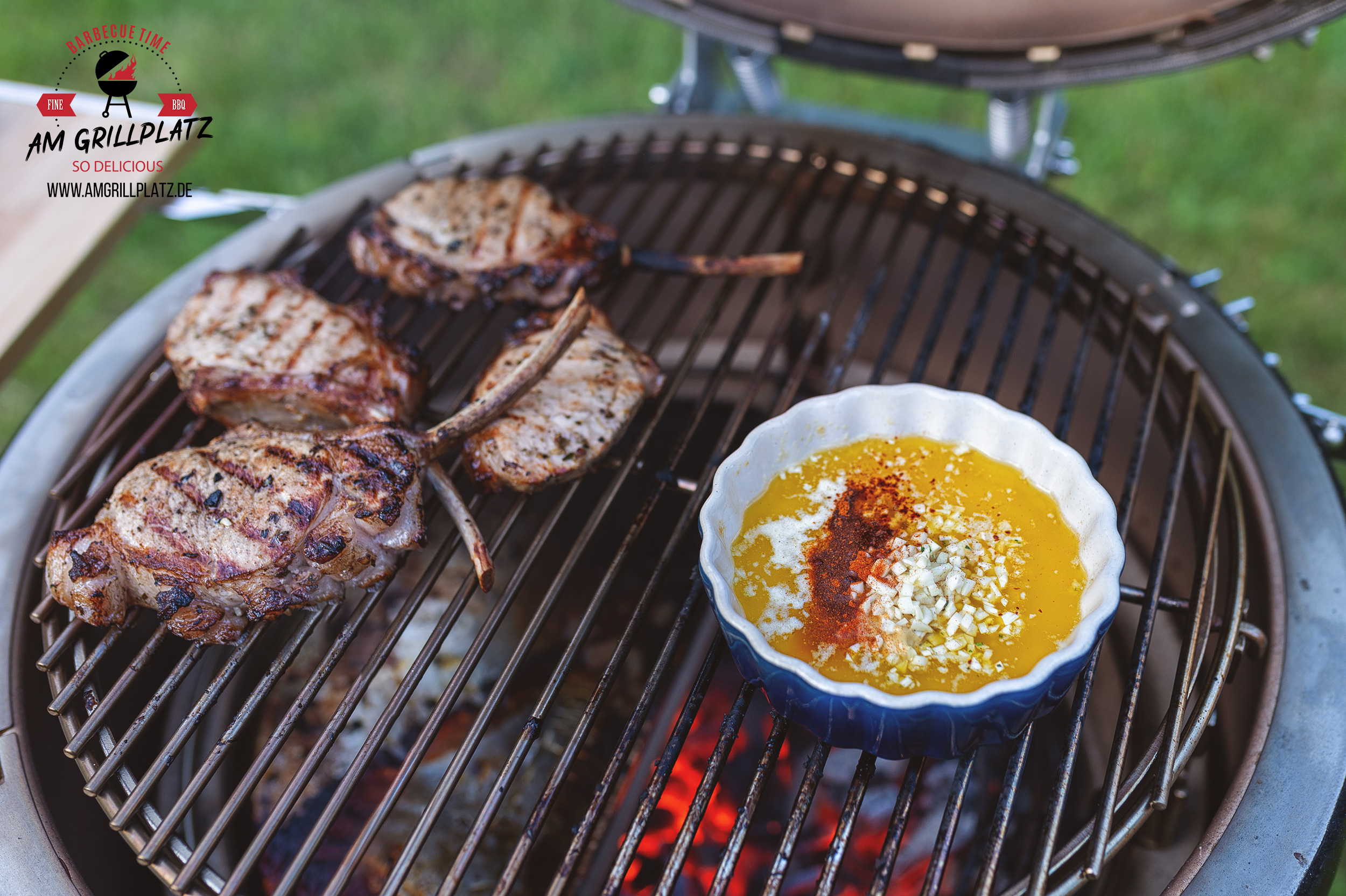 Dry Aged Koteletts in Zitronen-Knoblauchmarinade - Am Grillplatz - BBQ ...